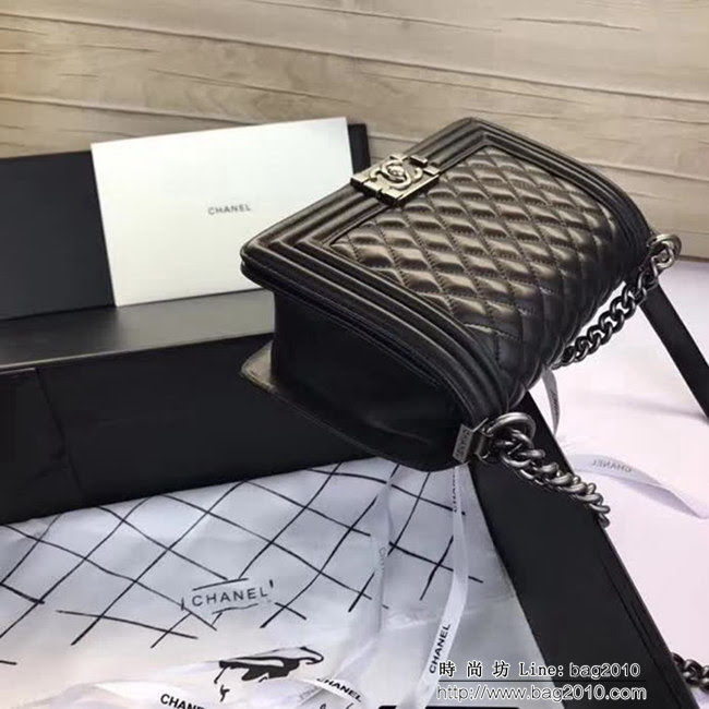 香奈兒CHANEL A67086菱格原版羊皮單肩斜挎鏈條包 DSC2076